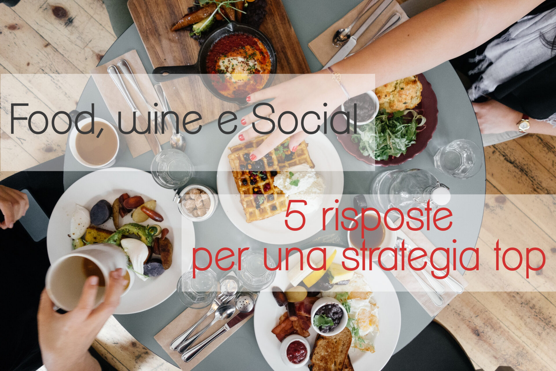food wine e social network