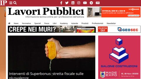home page di lavoripubblici.it