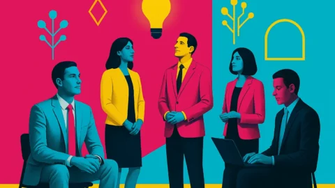 Businesspeople with an idea