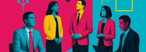 Businesspeople with an idea